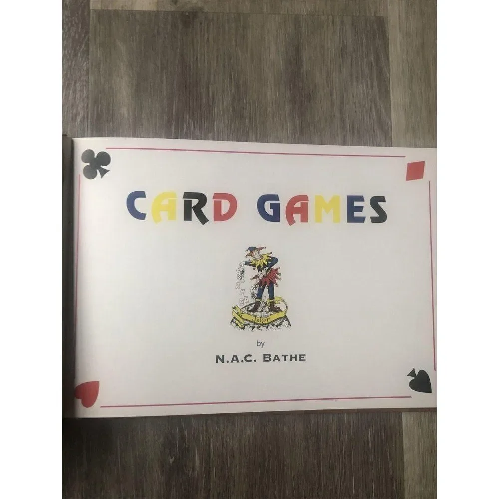 Card Games Gift Set by N. A. C. Bathe Book & New C